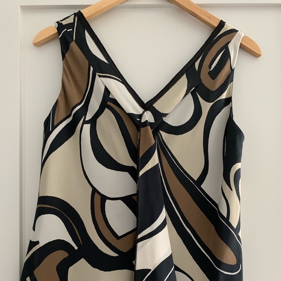 Seventy silk abstract print sleeveless top - Picture 1 of 3